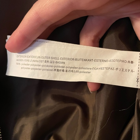 Bershka Cropped Bomber Jacket - Size S - Picture 9 of 10